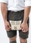 Preview: Lederhose "Reinheitsgebot" - dunkelbraun